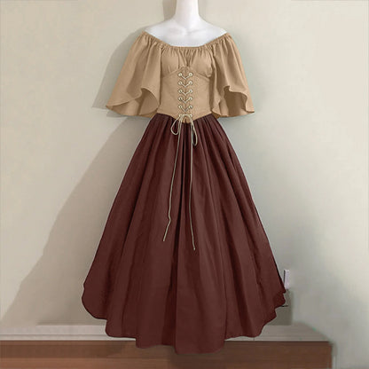women renaissance dress medieval corset gown full outfit